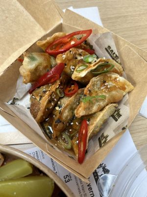 Wontons were great   at Salt N Fire in Inverness