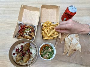 Mix of small dishes   at Salt N Fire in Inverness