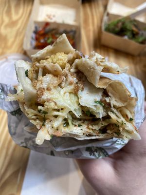 Cauliflower wrap  at Salt N Fire in Inverness