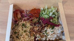 Buddha bowl at Salt N Fire in Inverness
