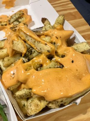 Korean fries  #Veganuary at Salt N Fire in Inverness