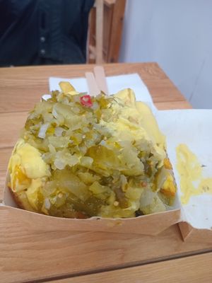 Loaded fries at Salt N Fire in Inverness