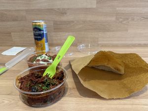 Mousaka and Makdous Bil Zeitoun   at Salt N Fire in Inverness