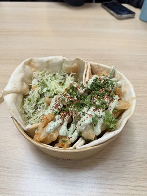 Spicy Cauliflower bowl  at Salt N Fire in Inverness