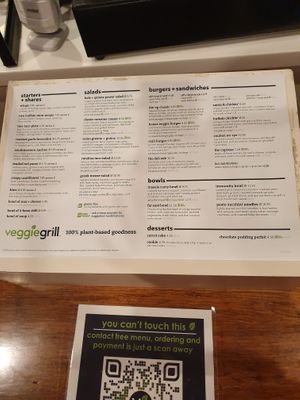 Menu  at Veggie Grill by Next Level in Portland