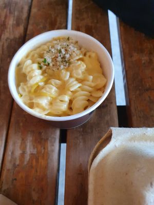 Vegan Mac n cheese -- it has changed over the years but still yum  at Veggie Grill by Next Level in Portland