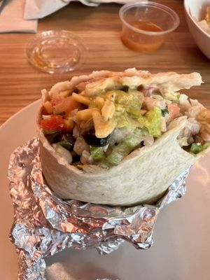 Seven bowl as a burrito  at Veggie Grill by Next Level in Portland