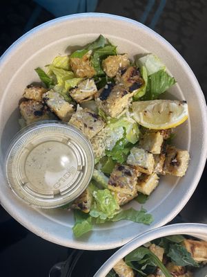 The remain cesar, gluten-free with Tempeh  at Veggie Grill by Next Level in Portland