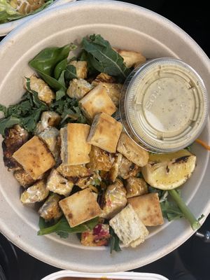 Mixed greens cesar with Tempeh  at Veggie Grill by Next Level in Portland