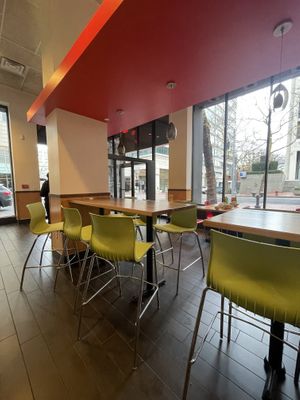 Restaurant interior  at Veggie Grill by Next Level in Portland