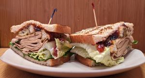 Turk'y Cranwich (no tomatoes) at Veggie Grill by Next Level in Portland