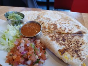 STEAK FAJITA QUESADILLA at Veggie Grill by Next Level in Portland