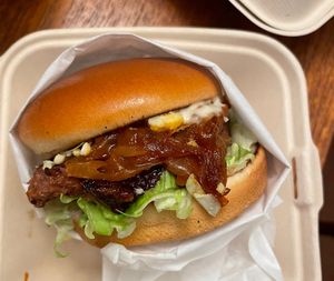 Steakhouse burger  at Veggie Grill by Next Level in Portland