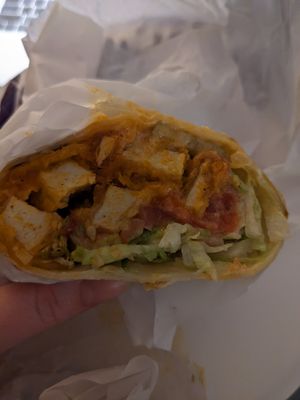 Buffalo Blitz Wrap at Veggie Grill by Next Level in Portland