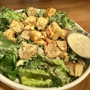 Caesar salad with tempeh   at Veggie Grill by Next Level in Portland