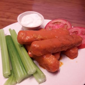 Buffalo wings at Veggie Grill by Next Level in Portland
