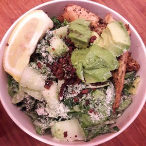 Savory kale caesar (small) at Veggie Grill by Next Level in Portland
