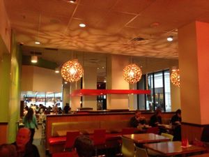 inside of the bar at Veggie Grill by Next Level in Portland