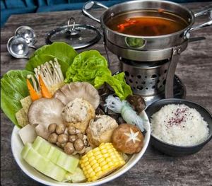 Vegan tofu shabu set at Arashi Shabu-Shabu - City Square in Johor Bahru