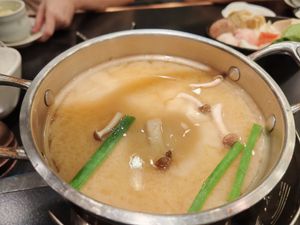 Miso soup base at Arashi Shabu-Shabu - City Square in Johor Bahru