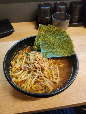 Miso based ramen and nori at Tsukemen Zuppa - (つけ麺zuppa) in Tokyo