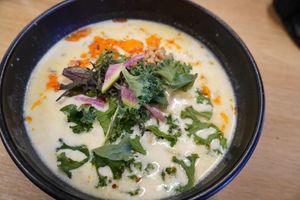 Fantastic spicy soy milk ramen at Tsukemen Zuppa - (つけ麺zuppa) in Tokyo