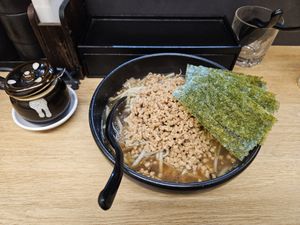 Ordered extra soy meat and extra nori in my soy sauce ramen. at Tsukemen Zuppa - (つけ麺zuppa) in Tokyo