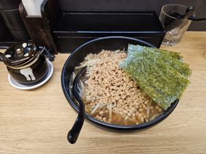 Ordered extra soy meat and extra nori in my soy sauce ramen. at Tsukemen Zuppa - (つけ麺zuppa) in Tokyo