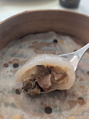 The dough was too thick for crystal dumplings!! at LHR - Shan Shui - T2 in West London