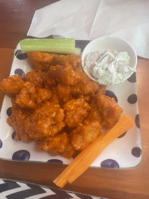 Buffalo cauliflower. Yum   at Despacito in Burlington
