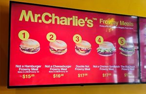 Frowny meals at Mr.Charlie's - San Francisco in San Francisco