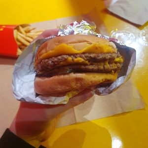 Double cheeseburger at Mr.Charlie's - San Francisco in San Francisco