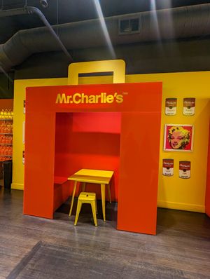 Booth seating. #Veganuary at Mr.Charlie's - San Francisco in San Francisco