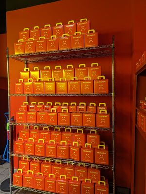 To-go boxes. #Veganuary at Mr.Charlie's - San Francisco in San Francisco