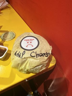 Chicken sandwich with vegan cheesee  at Mr.Charlie's - San Francisco in San Francisco