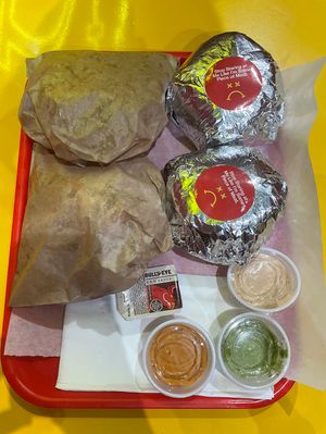 Double burgers x 2 sets with „nuggets"  at Mr.Charlie's - San Francisco in San Francisco