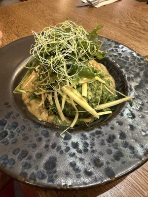 Spinatknödel (köstlich!)  at The Keep Garden Kitchen in Salzburg