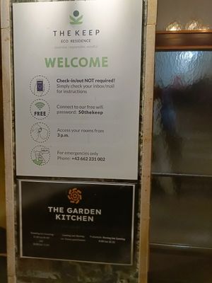 Front of store at The Keep Garden Kitchen in Salzburg