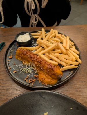 Currywurst at The Keep Garden Kitchen in Salzburg