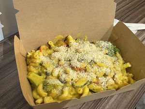 Vegan Mac and cheese -  generous portion!   at Nutsy Coffee Bar in Hong Kong Island