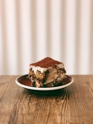 Vegan tiramisu (non-alcoholic) at Nutsy Coffee Bar in Hong Kong Island