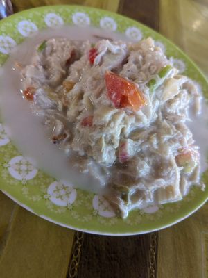 Banana flower at Nonie Villa's in Anda