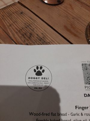 Dog friendly at The Pig & Sty in Ashford