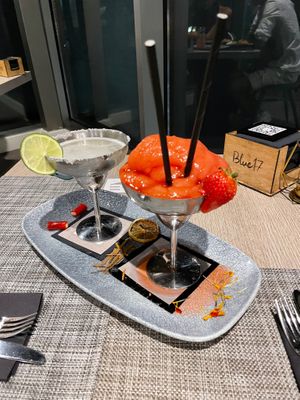Nice cocktails at Blue 17 Roof Top Restaurant & Bar in Lanzarote