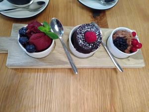 Veganer Nachtisch at Genussschmied in St Wolfgang Im Salzkammergut