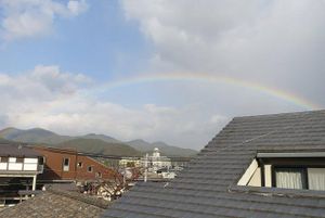 View of the Rainbow from Prunus at Prunus in Kyoto