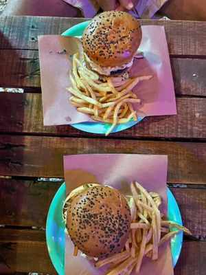 Jackfruit burgers.  at La Cordobesita - La Veleta in Tulum