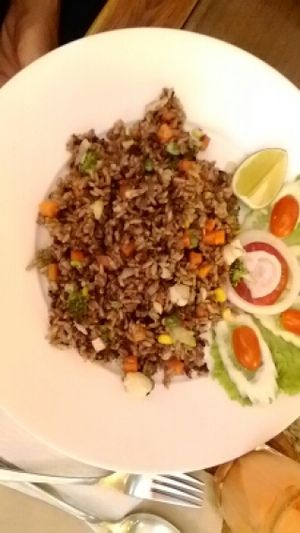 Veggie fried rice at Dada Kafe in Chiang Mai