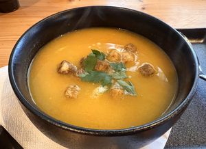 pompoen soep  at Breakaway in Sint Geertruid