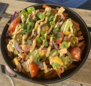 Loaded sweet potato fries: very good   at Breakaway in Sint Geertruid